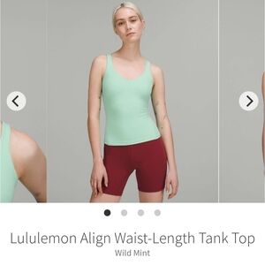 lululemon athletica Wild Mint Align Tank Top